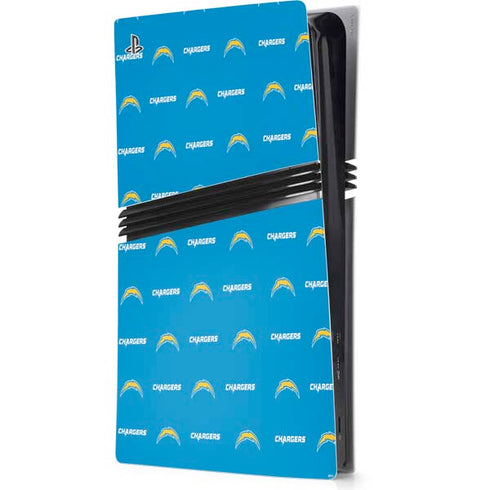 NFL Los Angeles Chargers Blitz Series PS5 Pro Console Skin